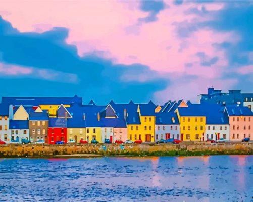 Galway Skyline Paint by number