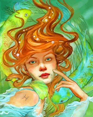 Gorgeous Pisces paint by numbers