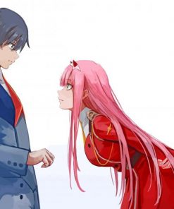 Hiro And Zero Two Anime paint by number