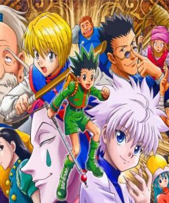 hunter x hunter anime paint by numbers