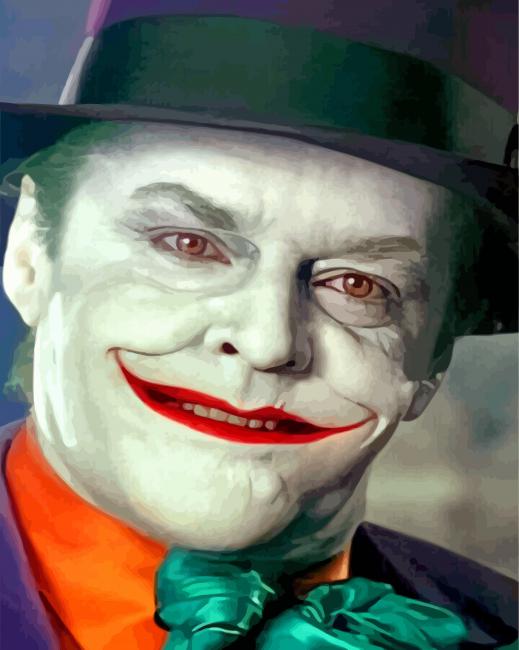 Jack Nicholson Joker - Paint By Number - Numeral Paint