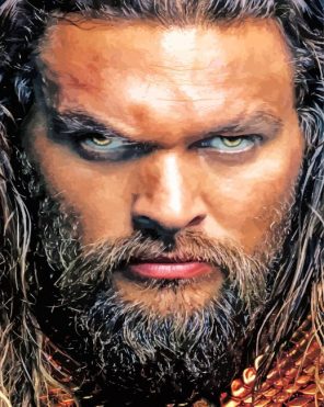 jason momoa face paint by number