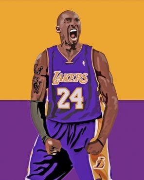 Kobe Bryant Basketball Player paint by numbers