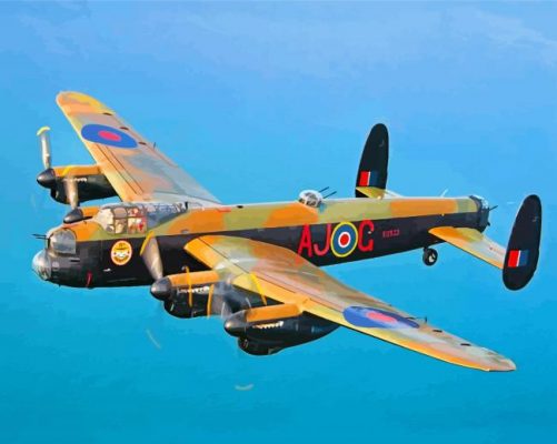 Lancaster Aircraft paint by numbers