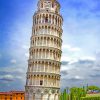 Leaning Tower Of Pisa Square Scaled paint by numbers