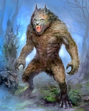 mad werewolf paint by numbers