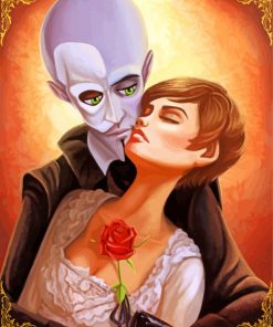 Megamind And Roxanne Ritchi paint by numbers