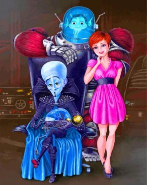 Minion Megamind And Roxanne paint by numbers