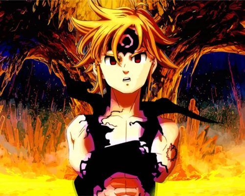 Nanatsu From The Seven Deadly Sins Paint By Numbers - Numeral Paint Kit