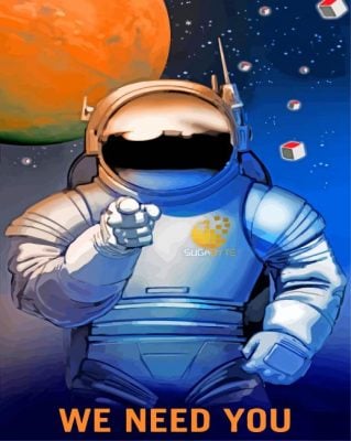 Nasa Man paint by numbers