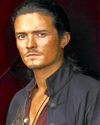 Pirate Will Turner paint by numbers