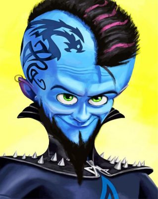Punk Rock Megamind paint by numbers