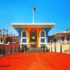 Qasr Al Alam Sultan Qaboos Palace Oman paint by numbers