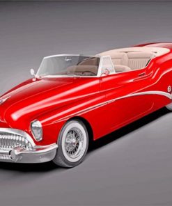 red buick skylark paint by number