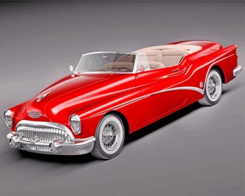 red buick skylark paint by number