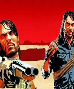 Red Dead Redemption Illustration paint by number