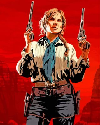 red dead redemption sadie adler paint by number