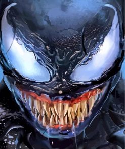 Scary Venom paint by number