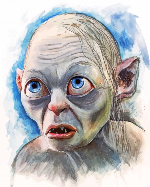 Smeagol Art - Paint By Number - Numeral Paint