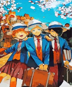 Ray And Isabella The Promised Neverland - Paint By Number - Paint