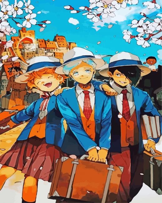 Norman The Promised Neverland Anime - Paint By Number - Paint by numbers  for adult