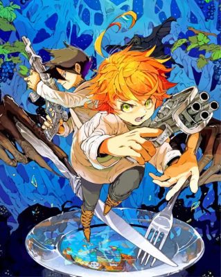 The Promised Neverland Manga paint by numbers