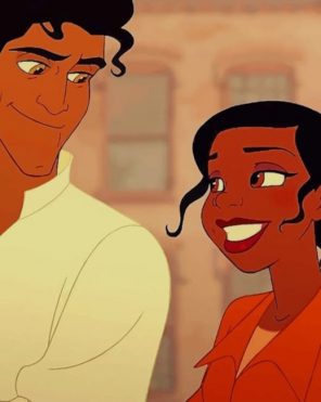 Tiana And Prince Naveen paint by numbers