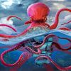 Velvet Octopus Kraken paint by numbers
