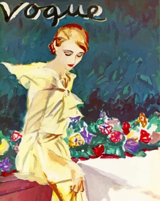 Vintage Vogue paint by numbers