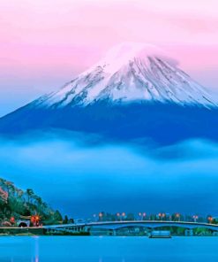 Volcanic Cone Japan Mount Fuji paint by numbers