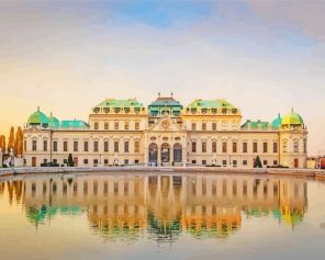Belvedere Palace Vienna paint by numbers