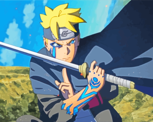 Boruto Naruto Anime Paint By Numbers - Numeral Paint Kit