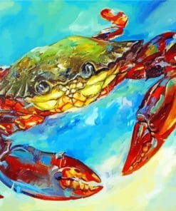 Colorful Crab Art paint by numbers