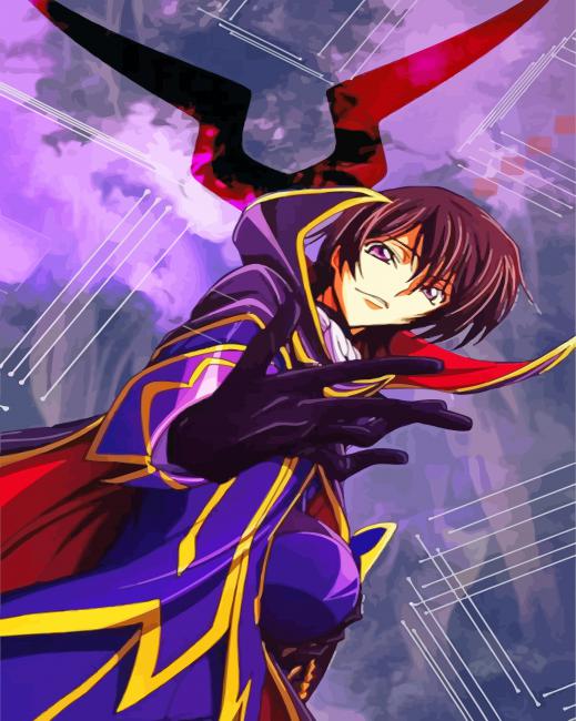 Lelouch Lamperouge Code Geass Anime Paint By Numbers 