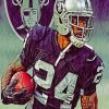 Bo Jackson Raiders Player Paint By Numbers - PBN Canvas