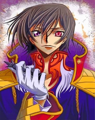 Aesthetic Lelouch Lamperouge Anime Paint By Numbers - Numeral Paint Kit