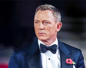 James Bond Daniel Craig paint by numbers