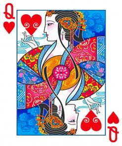 Queen Chinese Card paint by nummbers