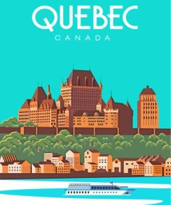 Canada Quebec City Paint by numbers
