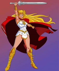 Powerful Cheetara ThunderCats paint by numbers