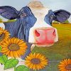 Cow And Sunflowers paint by numbers