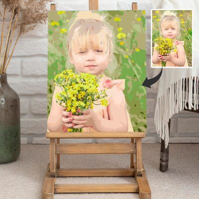 Easel Custom painting by numbers