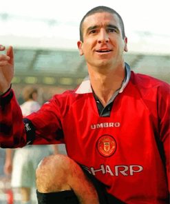 Eric Cantona Manchester Utd Shirt paint by numbers