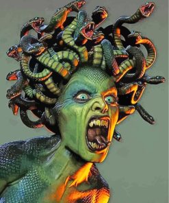 Medusa Paint by numbers - Numeral Paint Kit