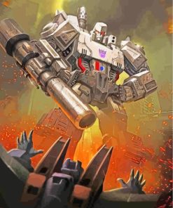 Transformers Megatron paint by numbers