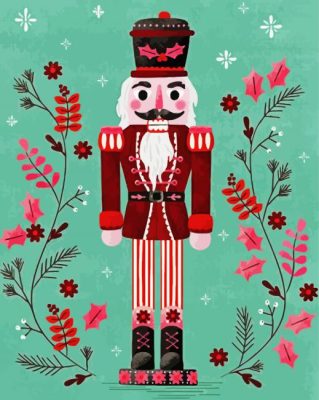Aesthetic Nutcracker Illustration PAINT BY NUMBERS