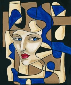 Aesthetic Cubism Lady paint by numbers