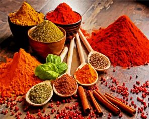 Food Spices paint by numbers