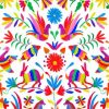 Aesthetic Mexican Otomi paint by numbers