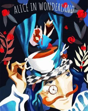 Alice In Wonderland paint by numbers